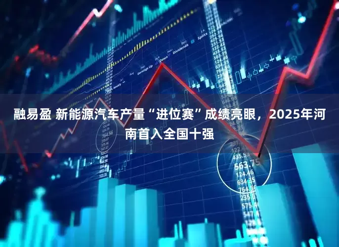 融易盈 新能源汽车产量“进位赛”成绩亮眼，2025年河南首入全国十强