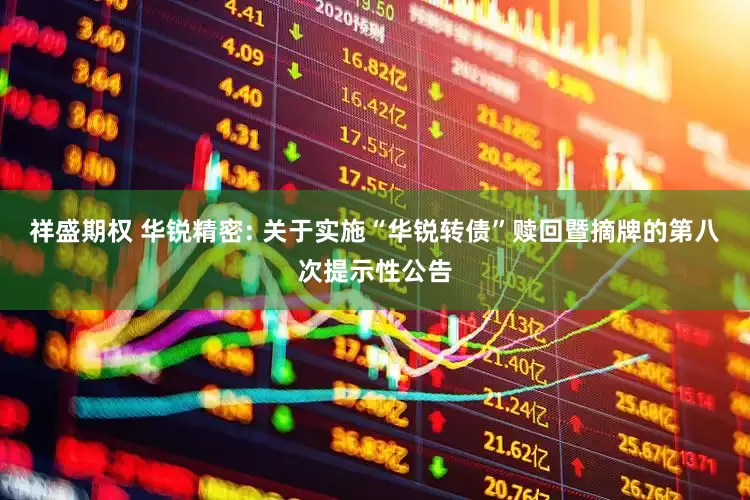 祥盛期权 华锐精密: 关于实施“华锐转债”赎回暨摘牌的第八次提示性公告